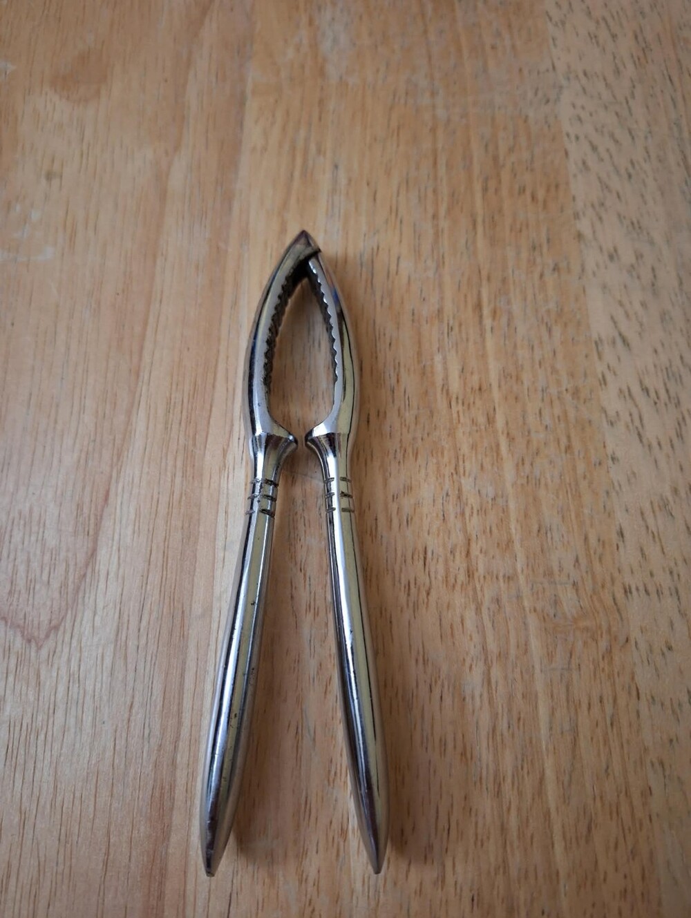 Vintage MCM Silver Tone Nutcracker